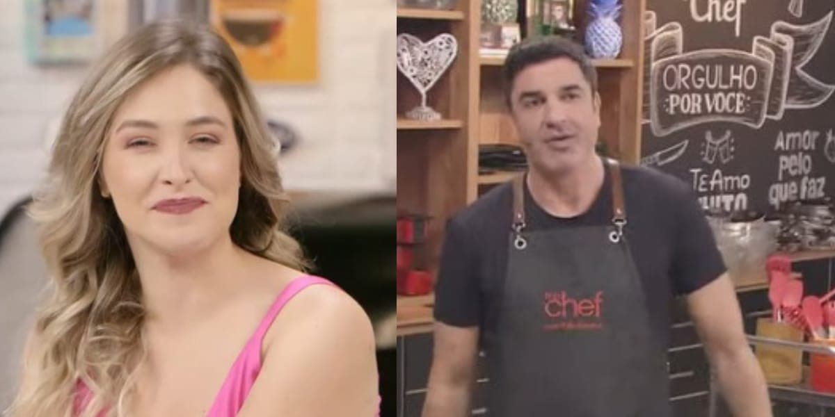 Roberta Scherer e Edu Guedes (Reprodução: Band)