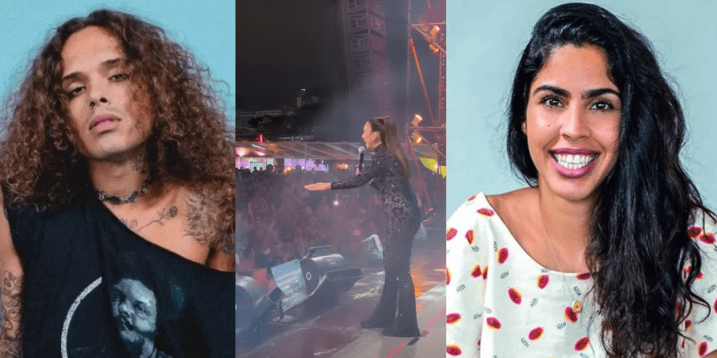 Vitão e Bela Gil são expulsos do show de Ivete Sangalo e arrancados do palco por seguranças