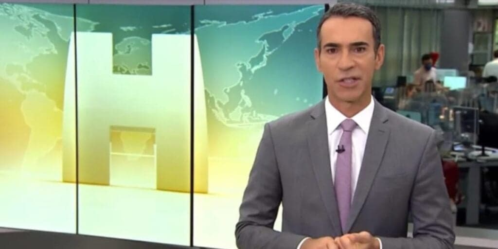 Coube a César Tralli no dia de hoje dar notícia de triste falecimento ao Brasil: "Que tristeza"