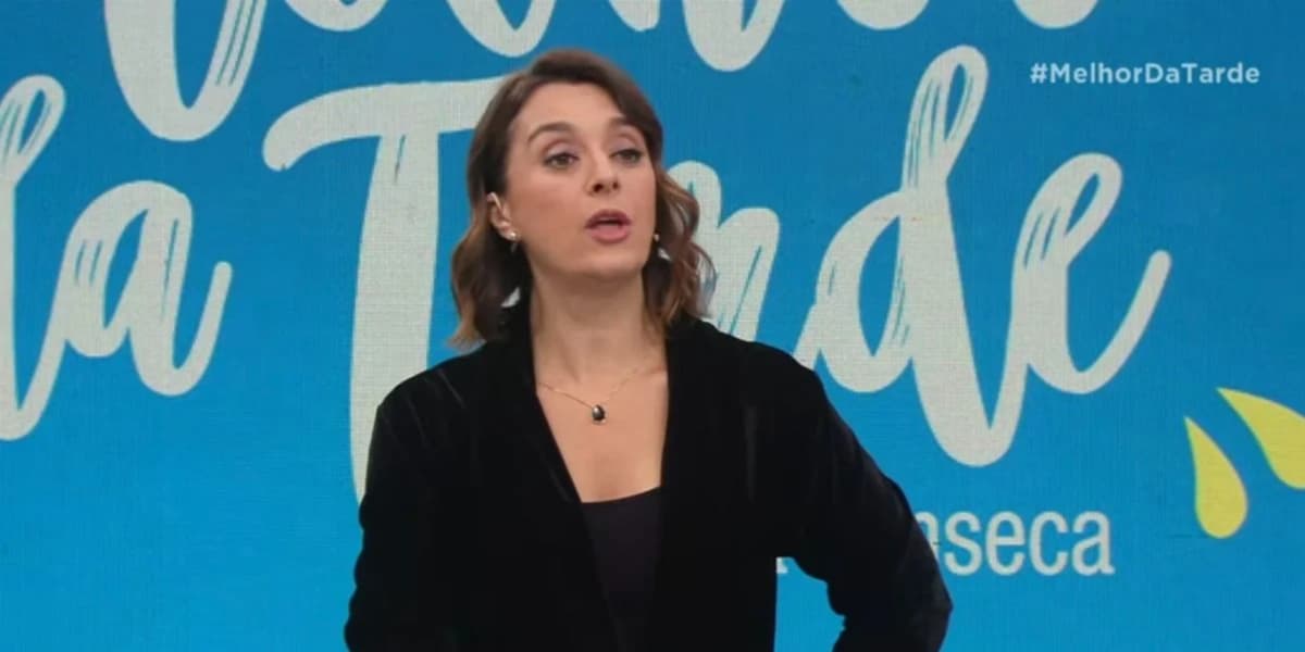 Catia Fonseca falou sobre trabalho atrás das câmeras (Foto: Reprodução/Band) Catia Fonseca falou sobre trabalho atrás das câmeras (Foto: Reprodução/Band)