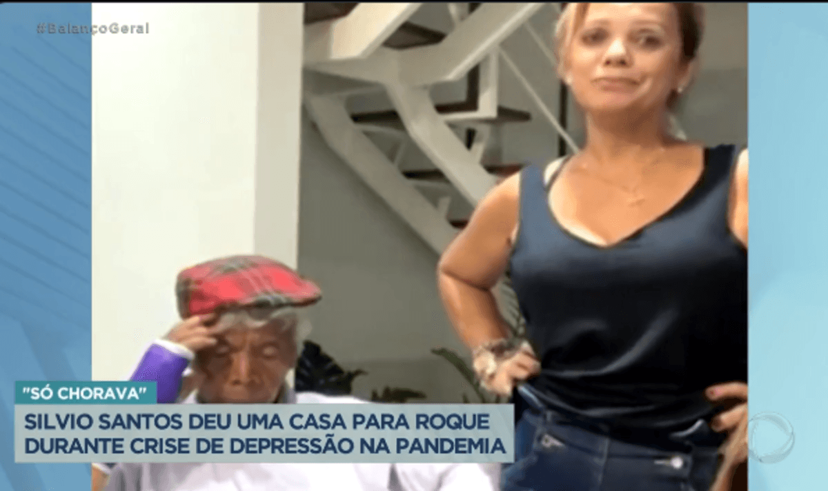 Esposa de Roque dá depoimento comovente agradecendo por tudo que Silvio Santos fez por eles (Foto Reprodução/Twitter) Esposa de Roque dá depoimento comovente agradecendo por tudo que Silvio Santos fez por eles (Foto Reprodução/Twitter)