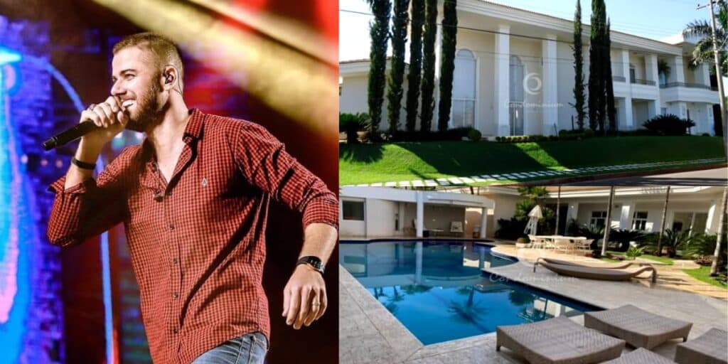 Escadaria de palácio, piscina e adega enorme: a mansão luxuosa de Zé Neto, dupla de Cristiano