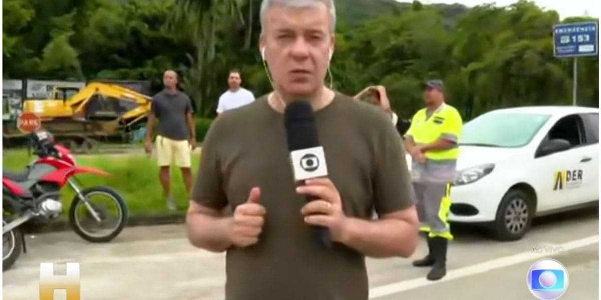 Roberto Kovalick fez cobertura de tragédia em sua folga (Foto: Reprodução / Jornal Hoje da Globo) Roberto Kovalick fez cobertura de tragédia em sua folga (Foto: Reprodução / Jornal Hoje da Globo)