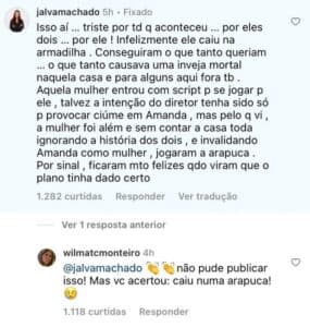 Mãe de Sapato concordou com seguidora detonando a Globo de manipulação no BBB23 (Foto: Reprodução / Instagram)