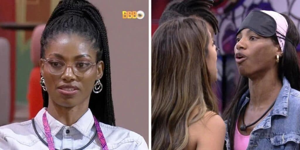 BBB 23 - Tina fica cara a cara com Key após barraco no reencontro e diz o que ela fez fora das câmeras