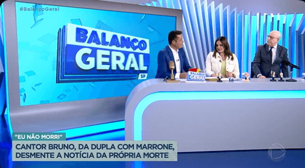 Fabíola Reipert, William Leite e Lombardi na bancada da "Hora da Venenosa", quadro do "Balanço geral", da Record (Foto Reprodução/PlayPlus) Fabíola Reipert, William Leite e Lombardi na bancada da "Hora da Venenosa", quadro do "Balanço geral", da Record (Foto Reprodução/PlayPlus)