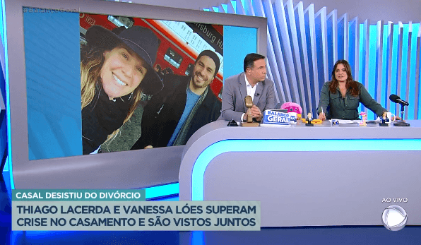 Fabíola Reipert e Gottino falam sobre crise superada no casamento de Thiago Lacerta e Vanessa Lóes (Foto Reprodução/Internet) Fabíola Reipert e Gottino falam sobre crise superada no casamento de Thiago Lacerta e Vanessa Lóes (Foto Reprodução/Internet)