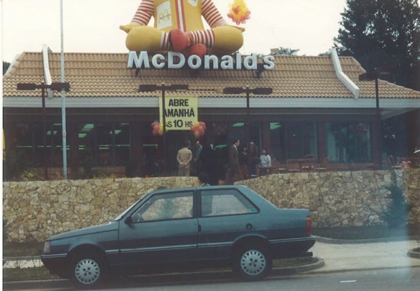 Primeiro MC Donalds do Brasil (Foto: Reprodução/ Internet) Primeiro MC Donalds do Brasil (Foto: Reprodução/ Internet)