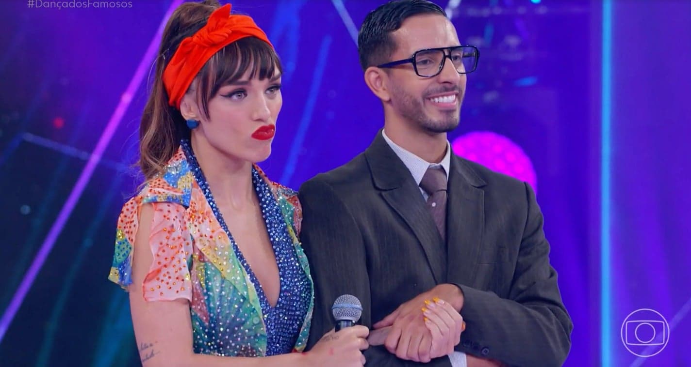 Rafa Kalimann e seu professor no Dança dos Famosos (Foto: Reprodução) Rafa Kalimann e seu professor no Dança dos Famosos (Foto: Reprodução)
