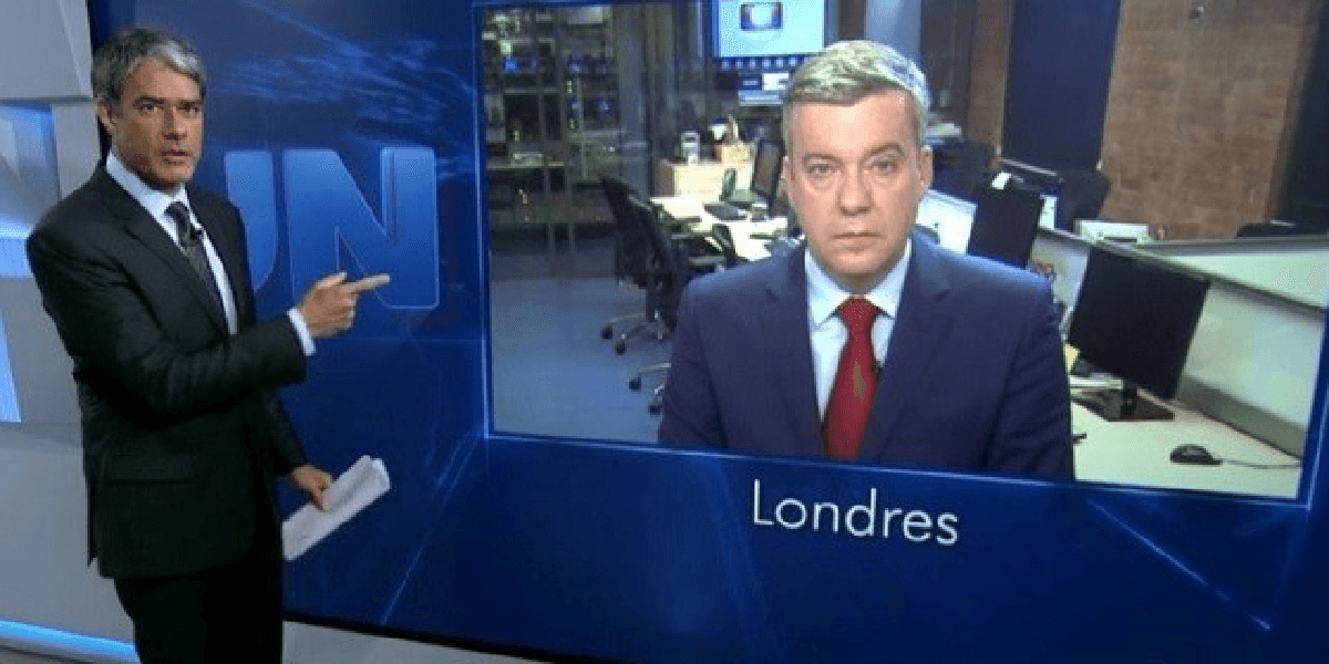 Roberto Kovalick sendo correspondente em Londres (Foto: Reprodução/ Internet) Roberto Kovalick sendo correspondente em Londres (Foto: Reprodução/ Internet)