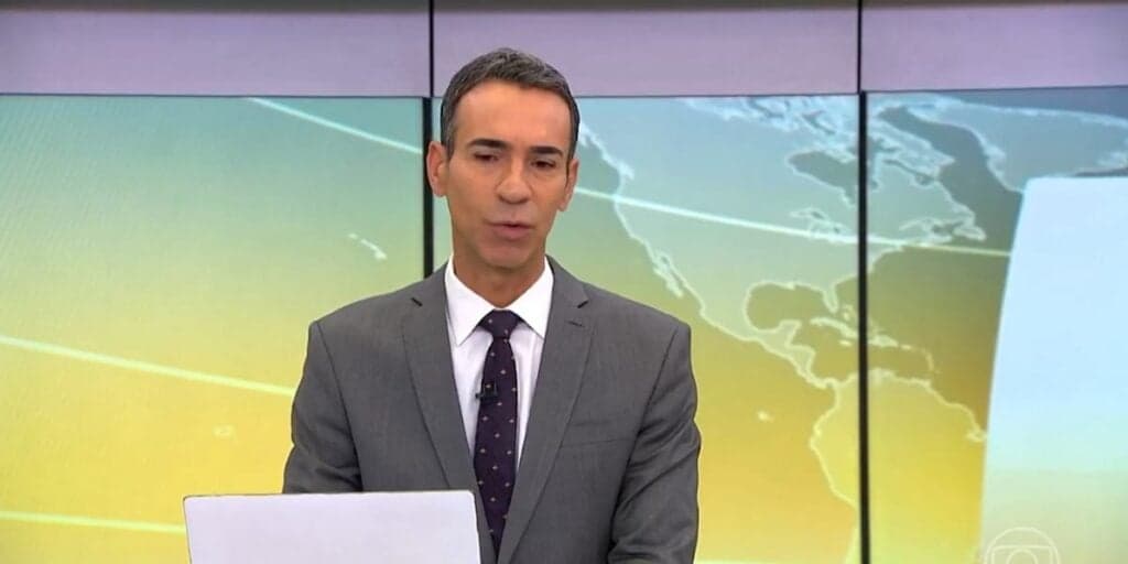 Atitude de César Tralli no meio da escola com a filha pega funcionários de surpresa e vídeo é divulgado