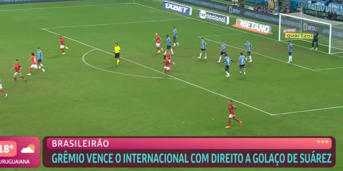 "Mais Você" mostrou vitória do Grêmio em cima do Internacional (Foto: Reprodução/TV Globo) "Mais Você" mostrou vitória do Grêmio em cima do Internacional (Foto: Reprodução/TV Globo)