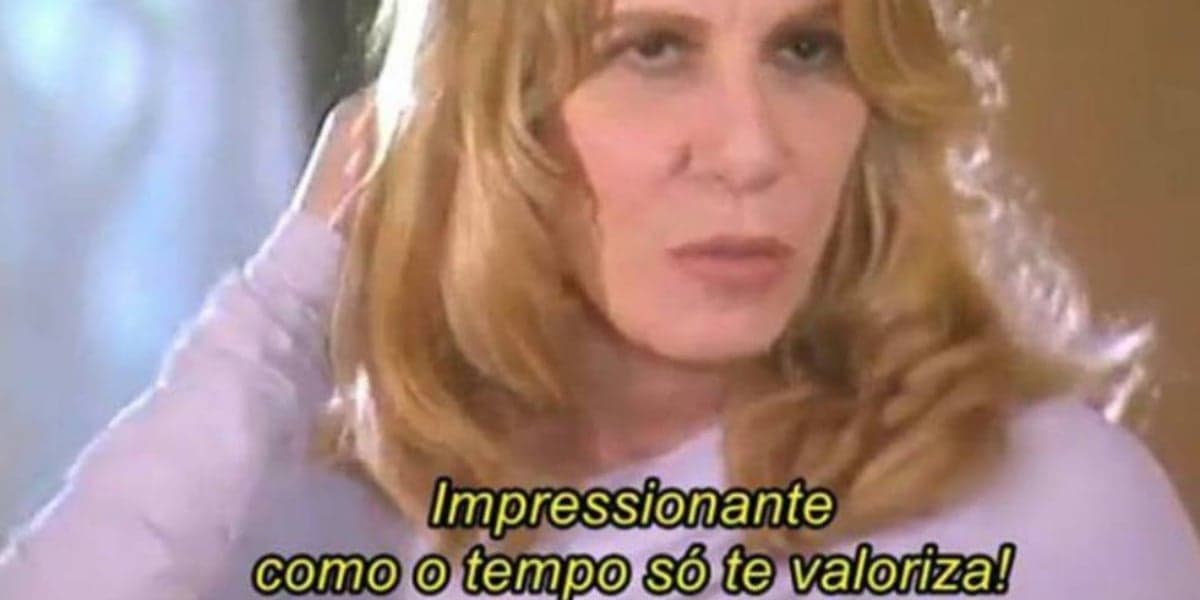 Frase icônica da personagem de "Senhora do Destino" é lembrada até hoje (Foto: Reprodução/Twitter)