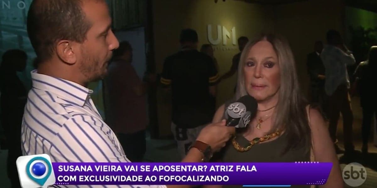 Susana Vieira deu entrevista ao "Fofocalizando" (Foto: Reprodução/SBT) Susana Vieira deu entrevista ao "Fofocalizando" (Foto: Reprodução/SBT)