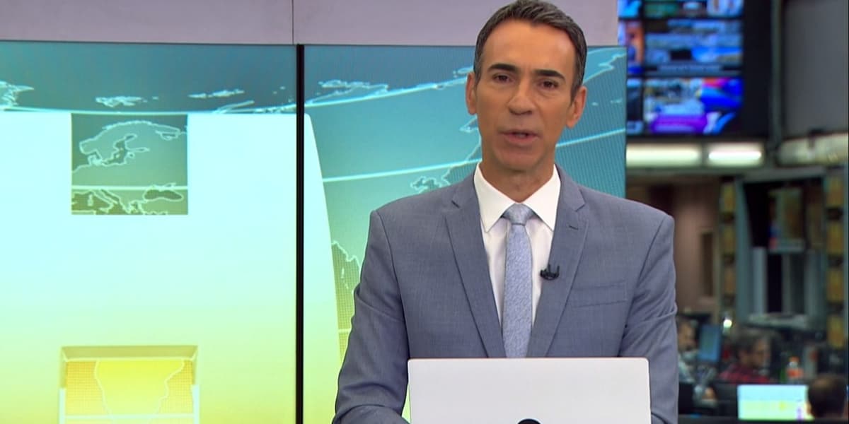 César Tralli no "Jornal Hoje" (Foto: Reprodução/TV Globo) César Tralli no "Jornal Hoje" (Foto: Reprodução/TV Globo)