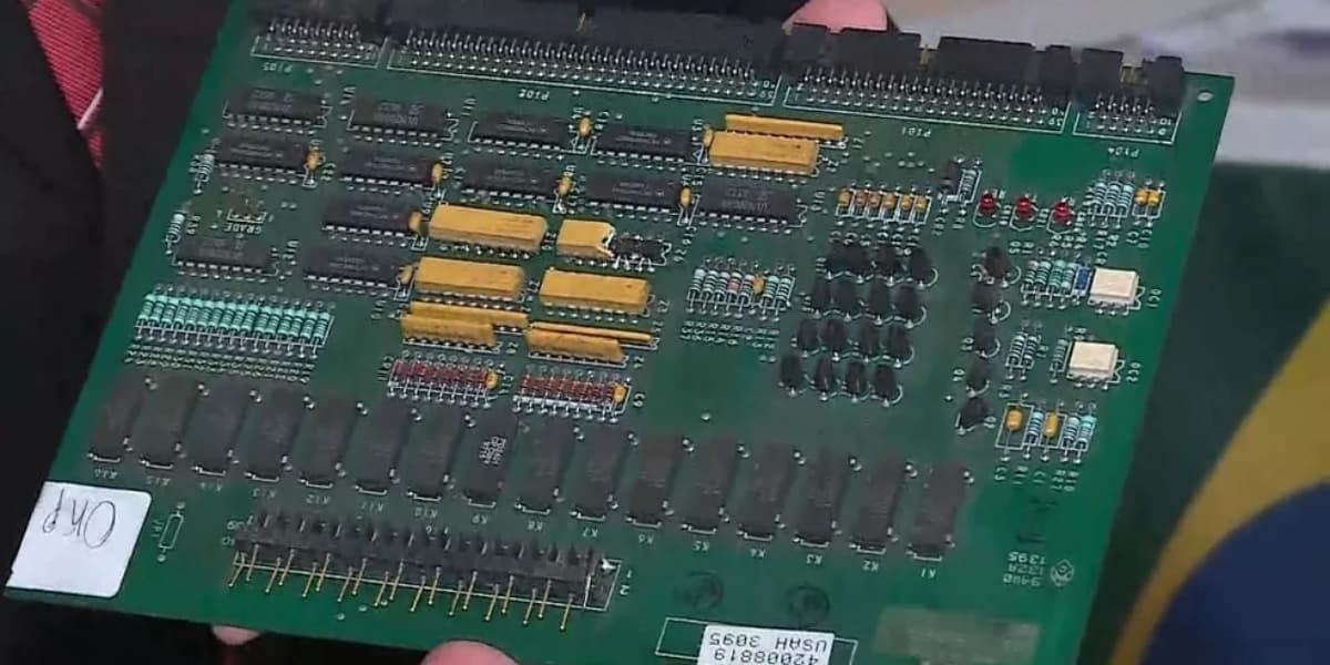Chip que rouba gasolina de clientes (Foto: Reprodução/TV Globo) Chip que rouba gasolina de clientes (Foto: Reprodução/TV Globo)