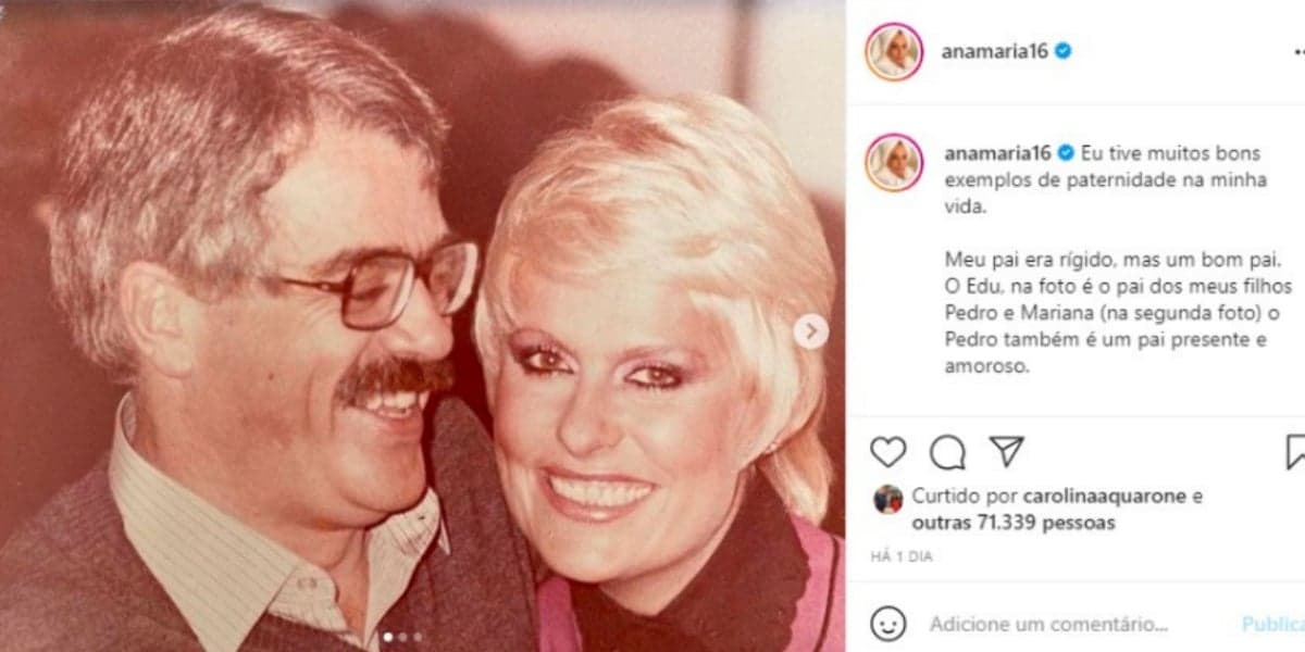 Eduardo Carvalho e Ana Maria Braga (Foto: Reprodução/Instagram) Eduardo Carvalho e Ana Maria Braga (Foto: Reprodução/Instagram)