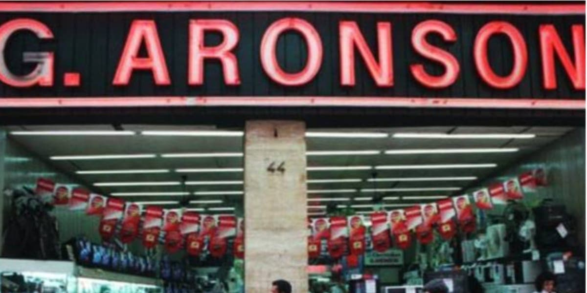 G. Aronson chegou a ter mais de 39 lojas espalhadas pelo Brasil (Reprodução: Internet) G. Aronson chegou a ter mais de 39 lojas espalhadas pelo Brasil (Reprodução: Internet)