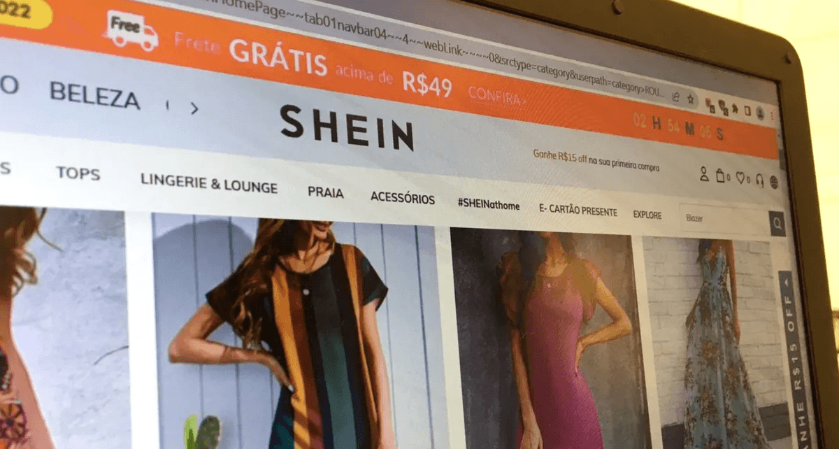 Site da Shein (Foto: Reprodução/ Internet) Site da Shein (Foto: Reprodução/ Internet)