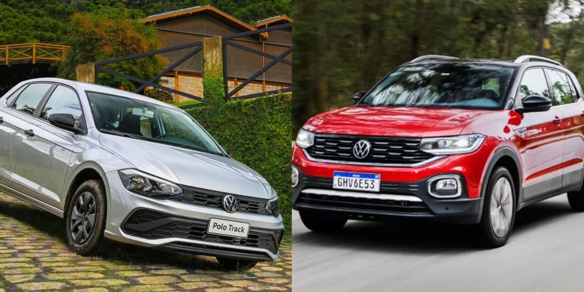 Polo e T-Cross, da Volkswagen - Foto: Reprodução/Internet Polo e T-Cross, da Volkswagen - Foto: Reprodução/Internet