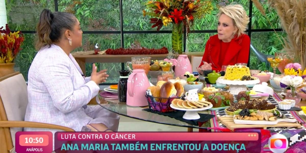 Preta Gil com Ana Maria Braga no "Mais Você" (Foto: Reprodução/TV Globo)