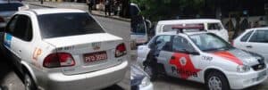 Taxistas e policiais andavam com o Chevrolet Classic (Foto: Reprodução / Internet)