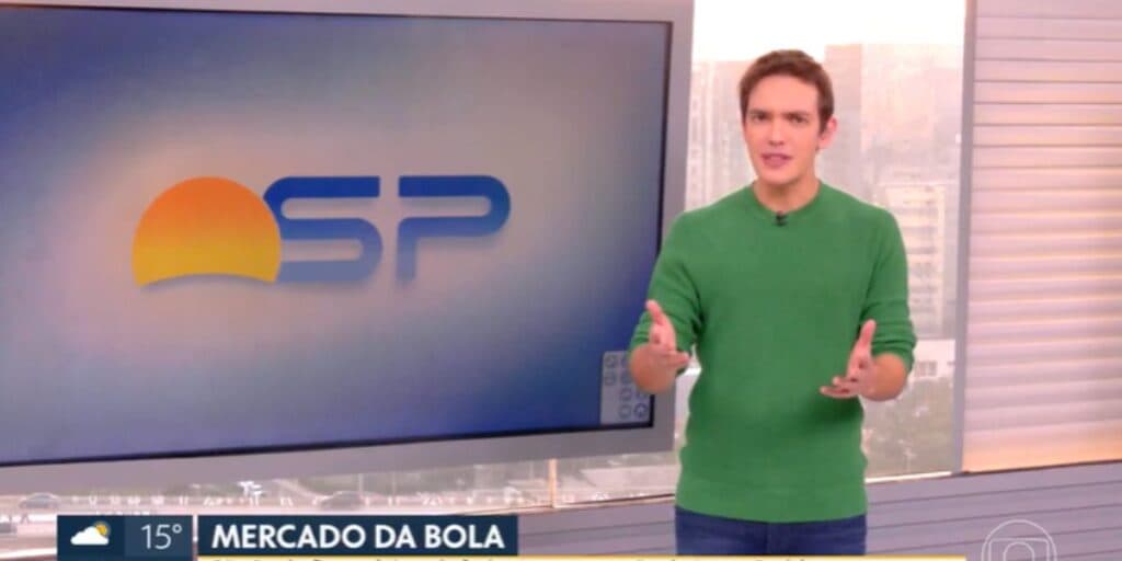 Alê Jodar fala sobre caso envolvendo presidente da Conmebol, no Bom Dia São Paulo, da Globo (Reprodução: Globo) Alê Jodar fala sobre caso envolvendo presidente da Conmebol, no Bom Dia São Paulo, da Globo (Reprodução: Globo)