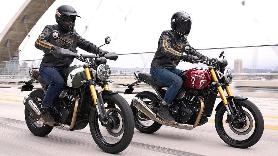 Triumph 400 e Triumph 400 Scrambler (Reprodução - Internet) Triumph 400 e Triumph 400 Scrambler (Reprodução - Internet)