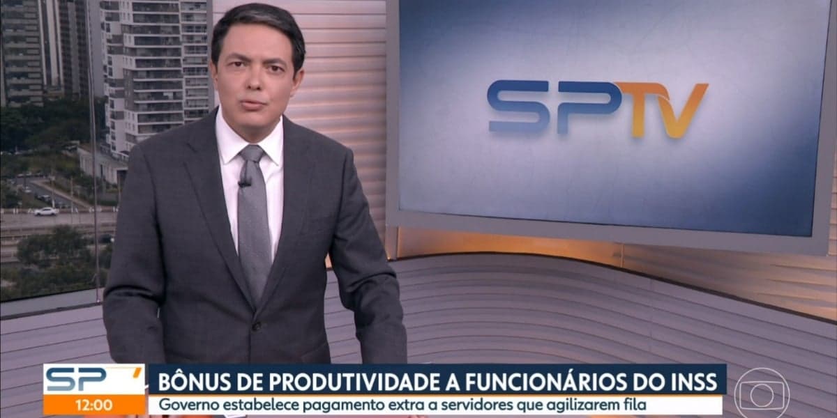 Alan Severiano deu notícia sobre a Previdência Social no "SP1" (Foto: Reprodução/TV Globo) Alan Severiano deu notícia sobre a Previdência Social no "SP1" (Foto: Reprodução/TV Globo)