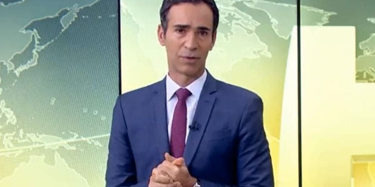 César Tralli no Jornal Hoje (Foto: Reprodução / Globo) César Tralli no Jornal Hoje (Foto: Reprodução / Globo)