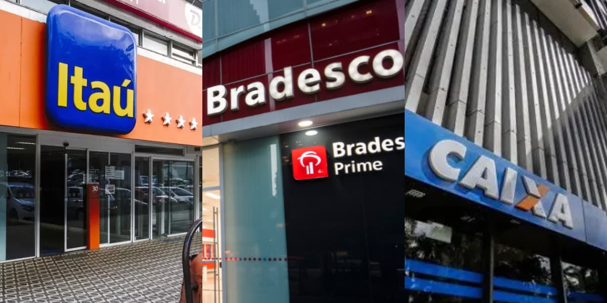 Caixa, Bradesco e Itaú (Foto: Reprodução) Caixa, Bradesco e Itaú (Foto: Reprodução)