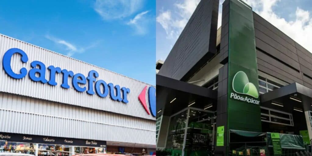 Varejistas lidam com grande concorrente (Foto: Divulgação/Carrefour/Grupo Pão de Açúcar) Varejistas lidam com grande concorrente (Foto: Divulgação/Carrefour/Grupo Pão de Açúcar)