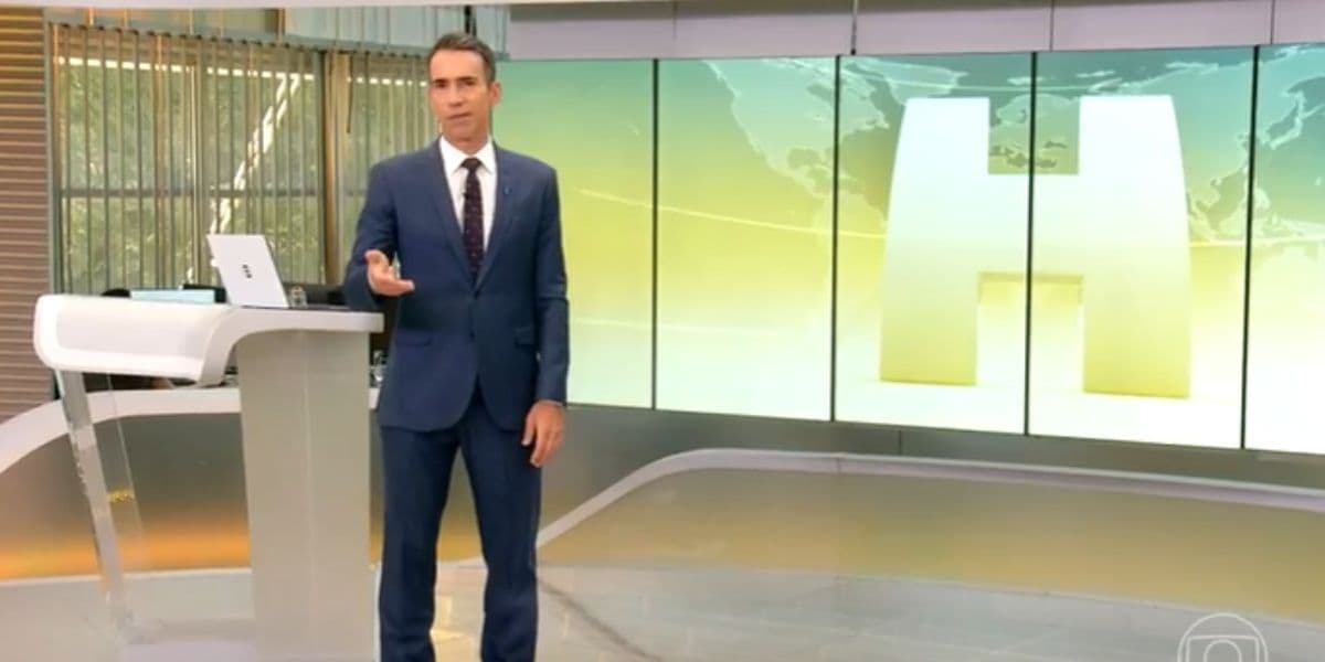 O jornalista pode estar a caminho do Fantástico (Reprodução: Globo) O jornalista pode estar a caminho do Fantástico (Reprodução: Globo)