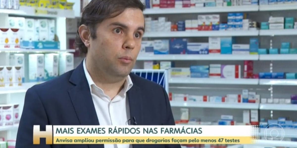 Rafael Oliveira Espinhel, presidente executivo da Associação Brasileira do Comércio Farmacêutico (Foto: Reprodução/TV Globo) Rafael Oliveira Espinhel, presidente executivo da Associação Brasileira do Comércio Farmacêutico (Foto: Reprodução/TV Globo)