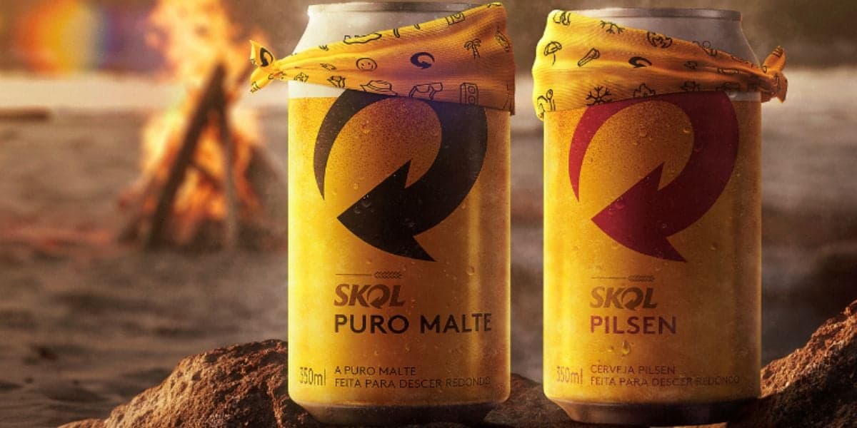 A Skol figura como a primeira marca de cerveja mais vendida do Brasil (Reprodução: Internet)
