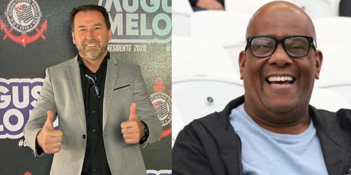 Augusto Melo e André Negão, candidatos à presidência do Corinthians -- (Foto: Internet) Augusto Melo e André Negão, candidatos à presidência do Corinthians -- (Foto: Internet)