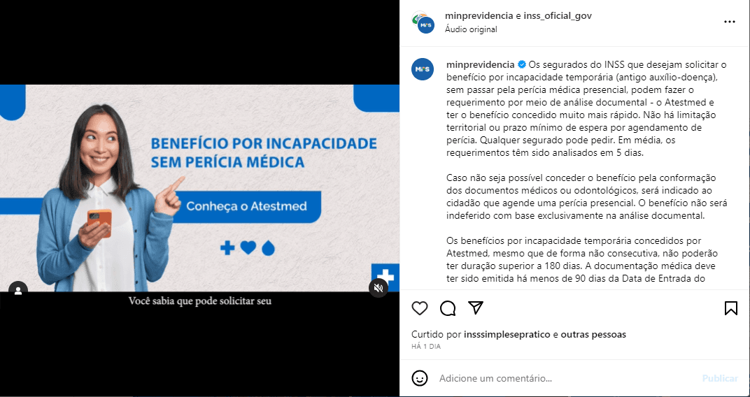 INSS acaba de emitir comunicado sobre benefício concedido sem sair de casa - Foto: Reprodução/Internet INSS acaba de emitir comunicado sobre benefício concedido sem sair de casa - Foto: Reprodução/Internet