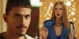 Merreca (Ruan Aguiar) e Preciosa (Marina Ruy Barbosa) em Fuzuê (Foto: Reprodução / Globo / Montagem TV Foco) Merreca (Ruan Aguiar) e Preciosa (Marina Ruy Barbosa) em Fuzuê (Foto: Reprodução / Globo / Montagem TV Foco)