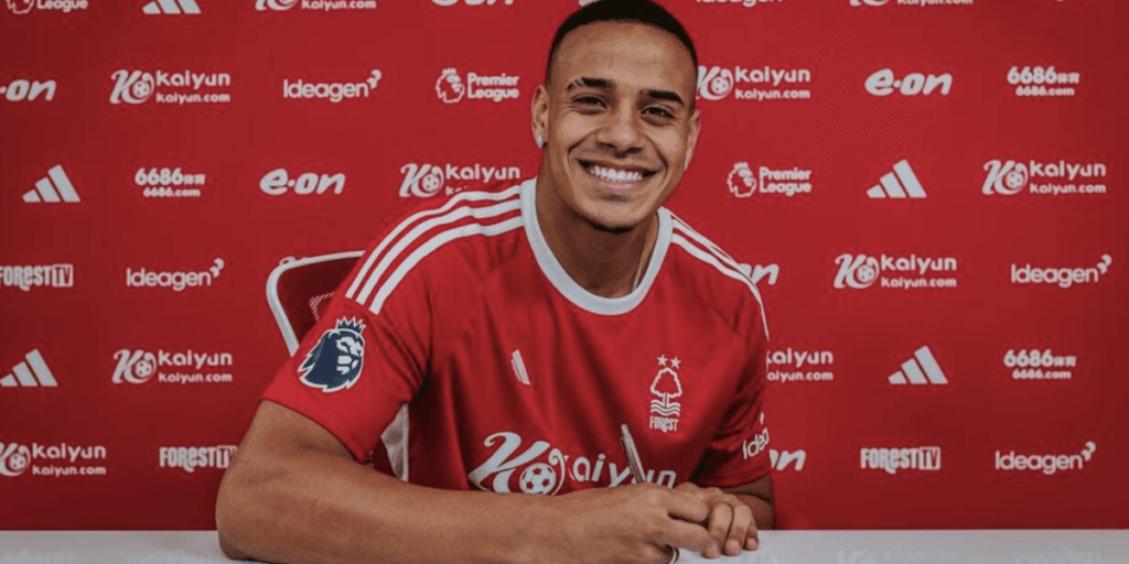 Murillo é o novo reforço do Nottingham Forest (Reprodução/Internet) Murillo é o novo reforço do Nottingham Forest (Reprodução/Internet)