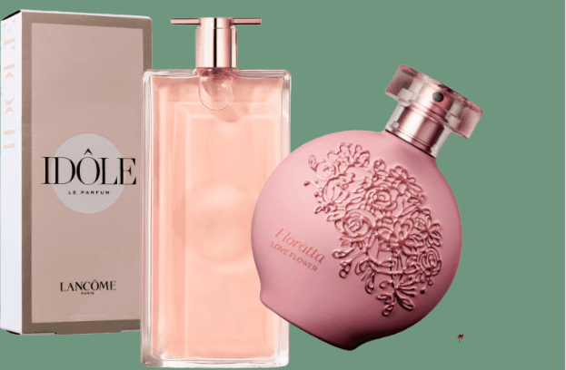 Floratta love Flowers se assemelha ao Idôle da Lancôme (Foto Reprodução/Internet) Floratta love Flowers se assemelha ao Idôle da Lancôme (Foto Reprodução/Internet)