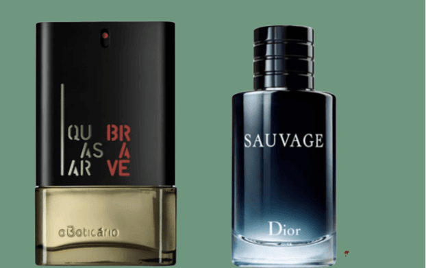 Quasar Brave, de O Boticário, se assemelha ao Sauvage (Foto Reprodução/Internet) Quasar Brave, de O Boticário, se assemelha ao Sauvage (Foto Reprodução/Internet)