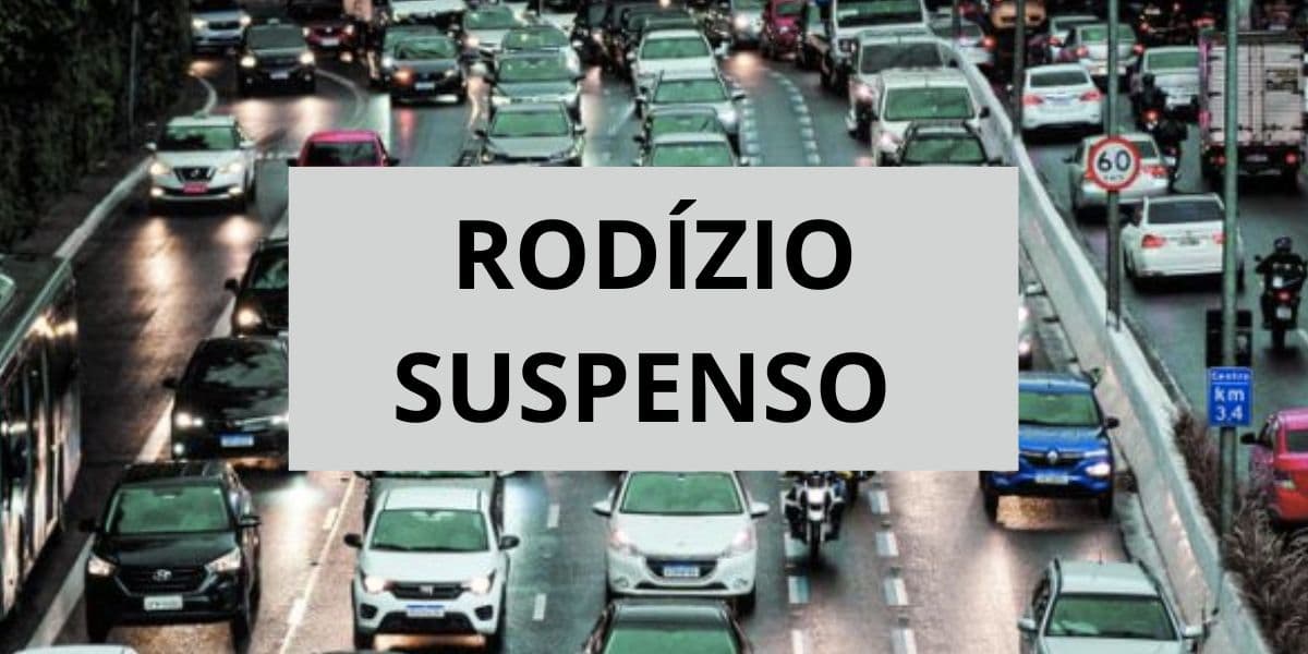 Carros e placa de rodízio suspenso (Foto: Reprodução / Internet) Carros e placa de rodízio suspenso (Foto: Reprodução / Internet)