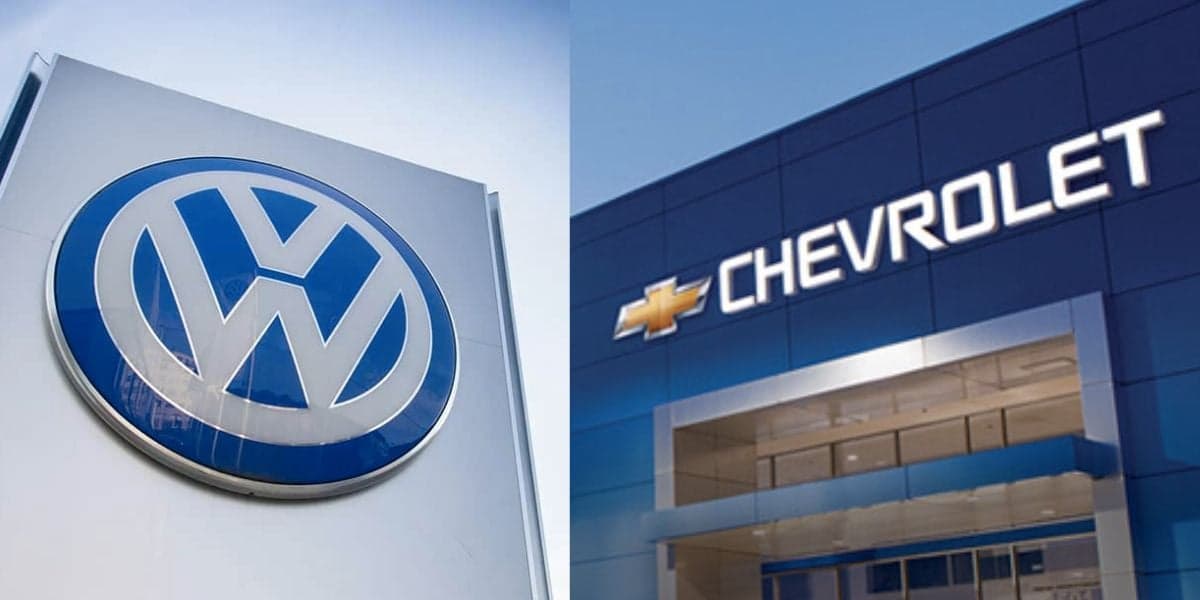 Volkswagen e Chevrolet (Fotos: Reproduções / Internet) Volkswagen e Chevrolet (Fotos: Reproduções / Internet)