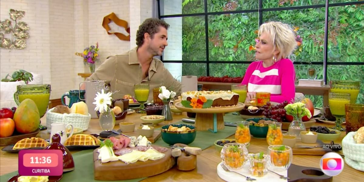 Felipe Andreoli e Ana Maria Braga no "Mais Você" (Foto: Reprodução/TV Globo) Felipe Andreoli e Ana Maria Braga no "Mais Você" (Foto: Reprodução/TV Globo)