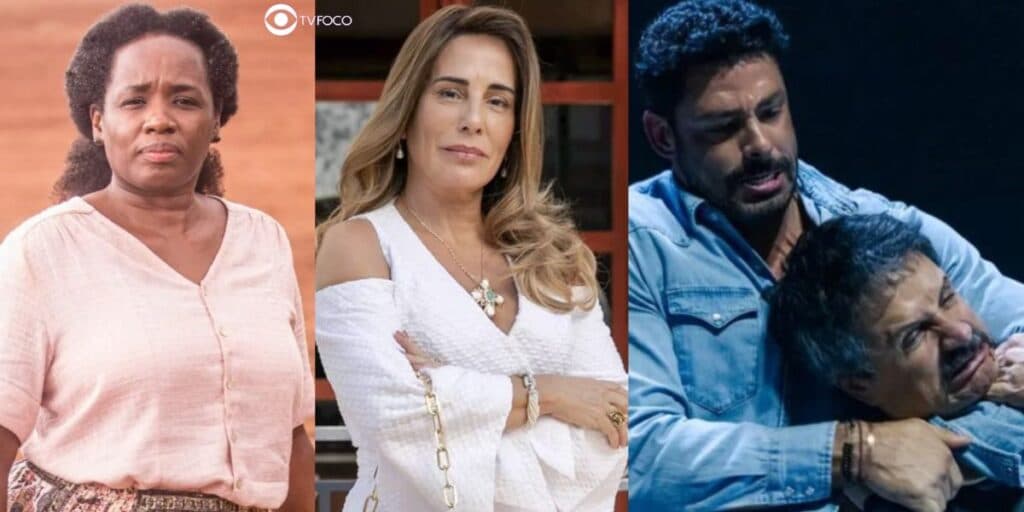 Terra e Paixão - Jussara impede Ramiro de atacar Aline, Irene exige que Hélio deixe a cidade e Gregório é preso