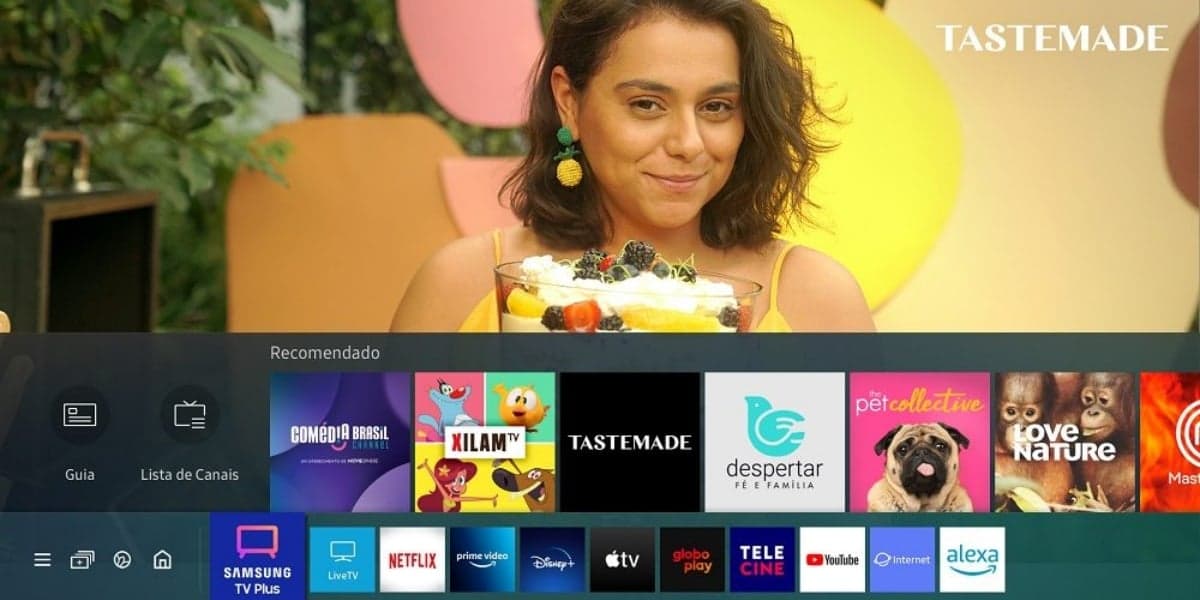 Serviço de streaming adicionou novos canais (Foto: Reprodução/Samsung TV Plus) Serviço de streaming adicionou novos canais (Foto: Reprodução/Samsung TV Plus)