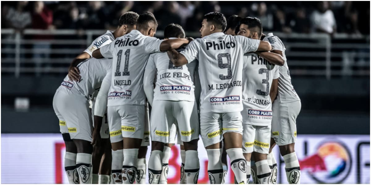 Elenco do Santos vai ficar fora da Copa do Brasil (Foto: Divulgação) Elenco do Santos vai ficar fora da Copa do Brasil (Foto: Divulgação)