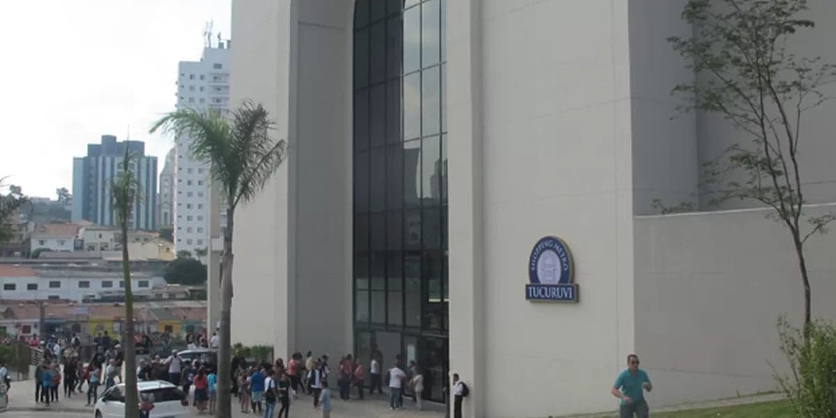 Shopping Metrô Tucuruvi, na zona norte de São Paulo (Foto: Reprodução/TV Globo) Shopping Metrô Tucuruvi, na zona norte de São Paulo (Foto: Reprodução/TV Globo)