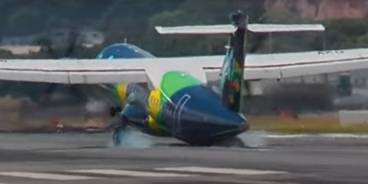 Avião da Azul (Foto: Reprodução / YouTube Papa Charlie Golf) Avião da Azul (Foto: Reprodução / YouTube Papa Charlie Golf)
