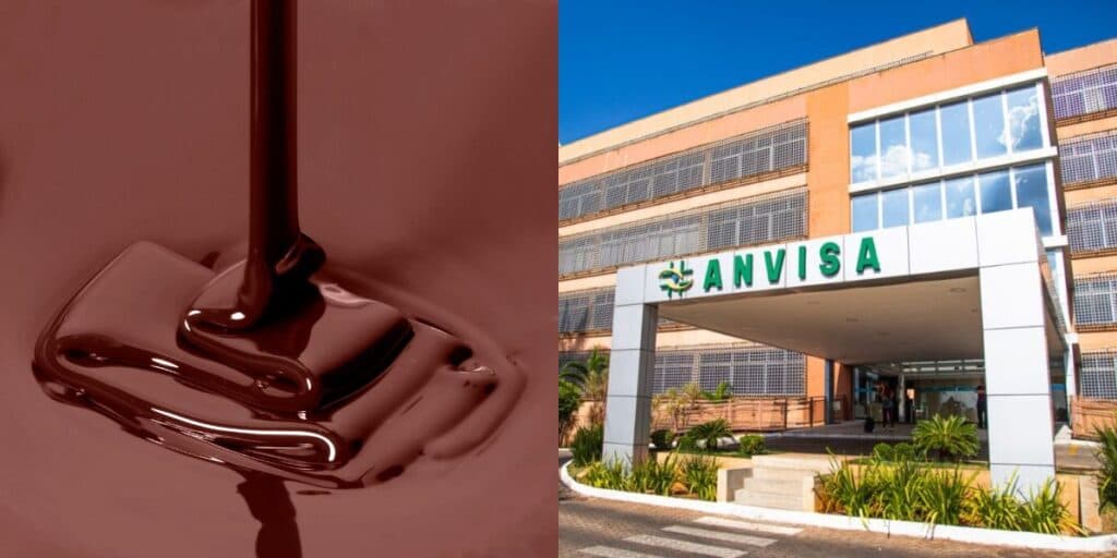 Marca de chocolate proibida pela Anvisa (Reprodução: Montagem TV Foco) Marca de chocolate proibida pela Anvisa (Reprodução: Montagem TV Foco)